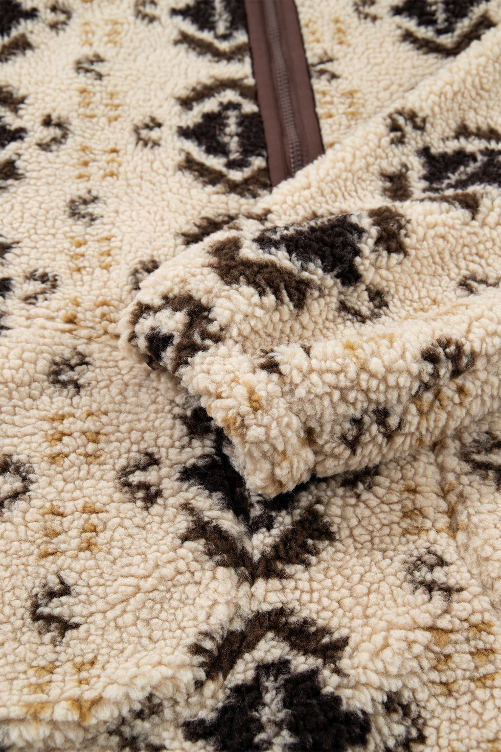 Avalon Print Geometric Fleece Pullover