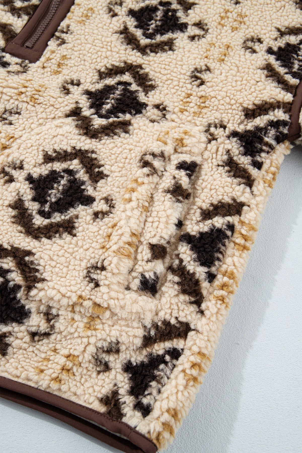 Avalon Print Geometric Fleece Pullover